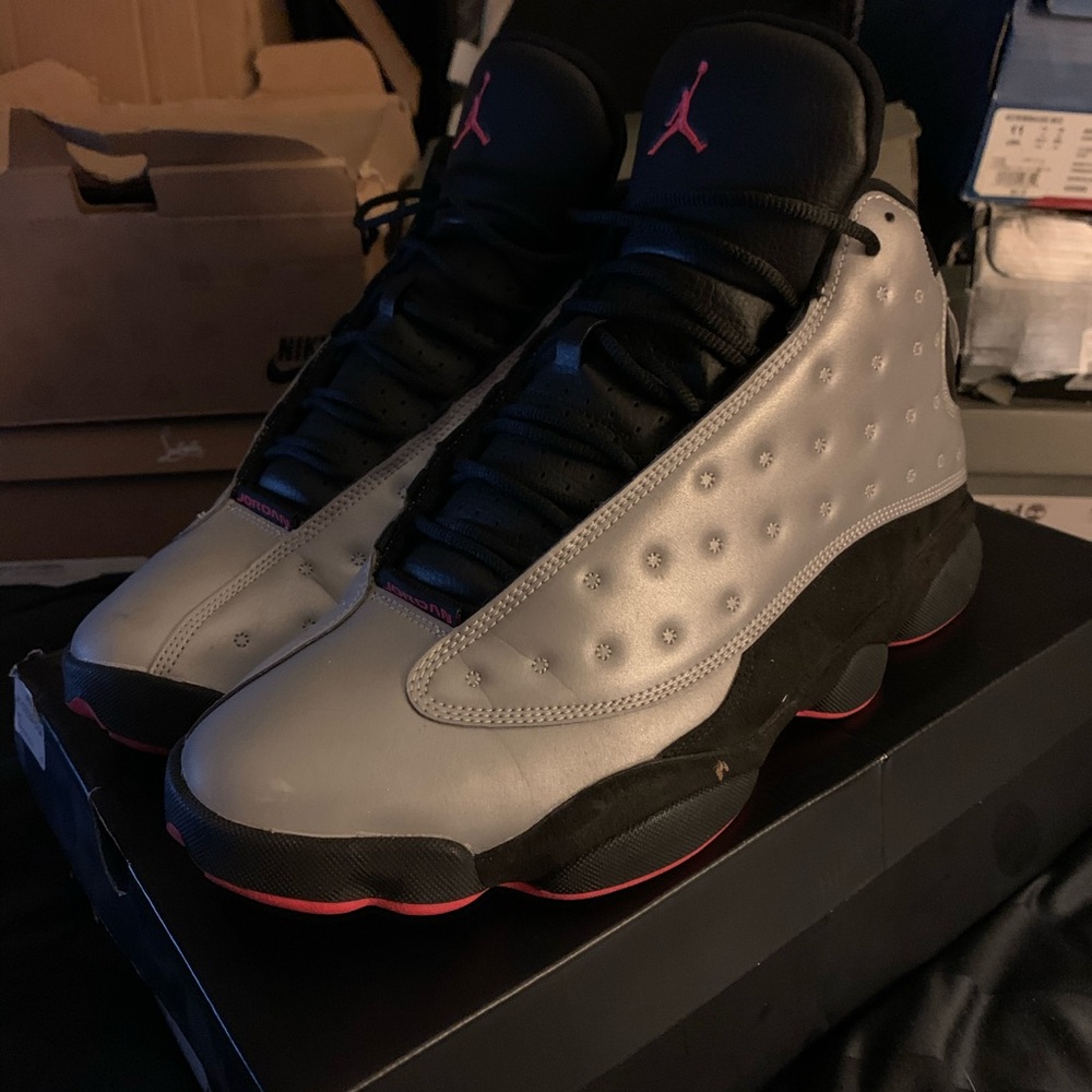 Jordan 13 retro reflective silver size 11